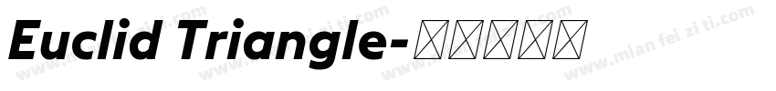 Euclid Triangle字体转换